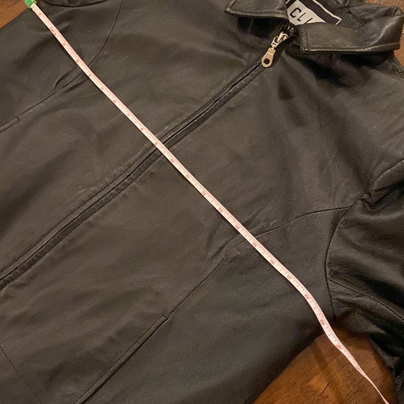 Vintage CLIO Leather Black 100% Leather Coat Women’s Size 8 - Picture 15 of 15